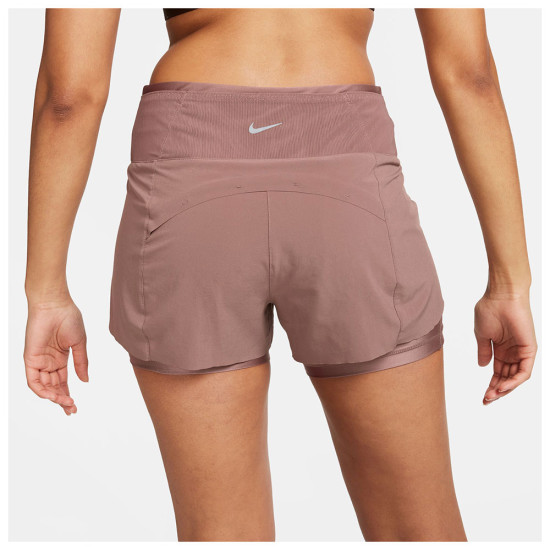 Nike Γυναικείο σορτς Dri-FIT Swift Mid-Rise 3IN 2-in-1 Running Shorts